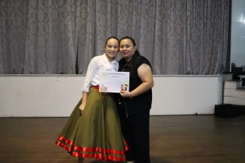 Foto - FORMAÇÃO DOS ALUNOS DE DANÇA GAÚCHA