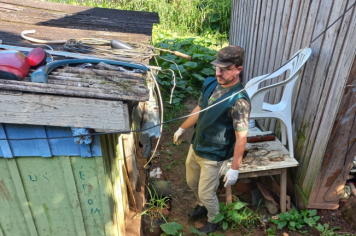 O combate à Dengue, Zika e Chikungunya não para no Município   desta vez o mutirão de limpeza aconteceu no Bairro Jardim Primavera