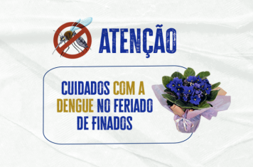 Vigilância em Saúde orienta sobre os cuidados com a Dengue no Feriado de Finados