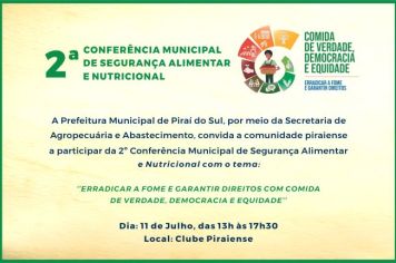 2º Conferência Municipal de Segurança Alimentar e Nutricional 