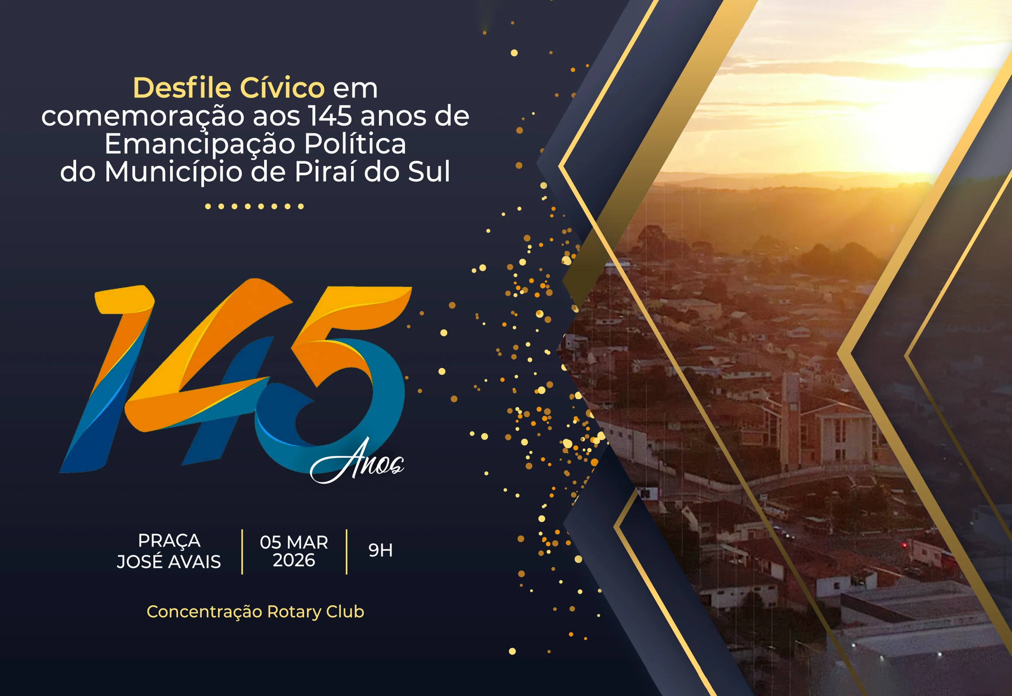 Prefeitura convida comunidade para o Desfile Cívico em comemoração aos 145 anos de Piraí do Sul