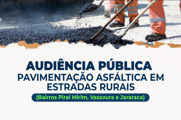 Pavimentação no Interior: Audiências Públicas debatem asfalto em  CBUQ nas estradas rurais de Piraí do Sul