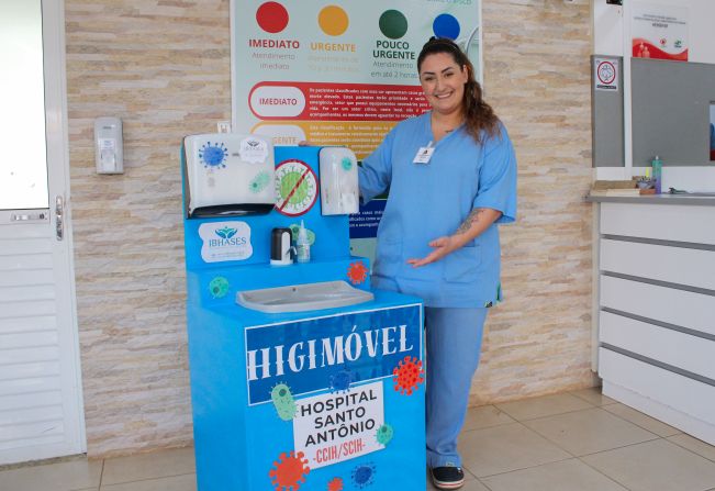 Hospital Santo Antônio lança o “Higimóvel” incentivando a correta lavagem das mãos 