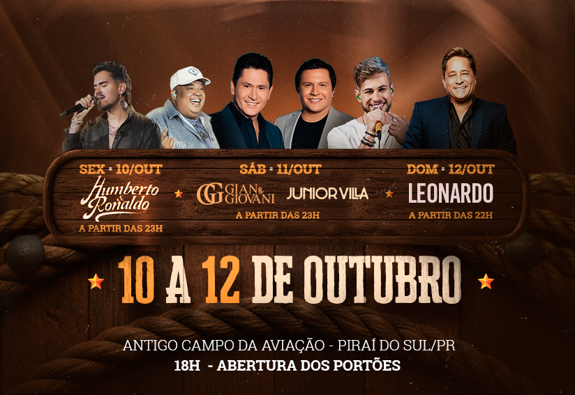 Piraí Rodeo Fest 2025 promete agitar a cidade com  grandes atrações e entrada gratuita