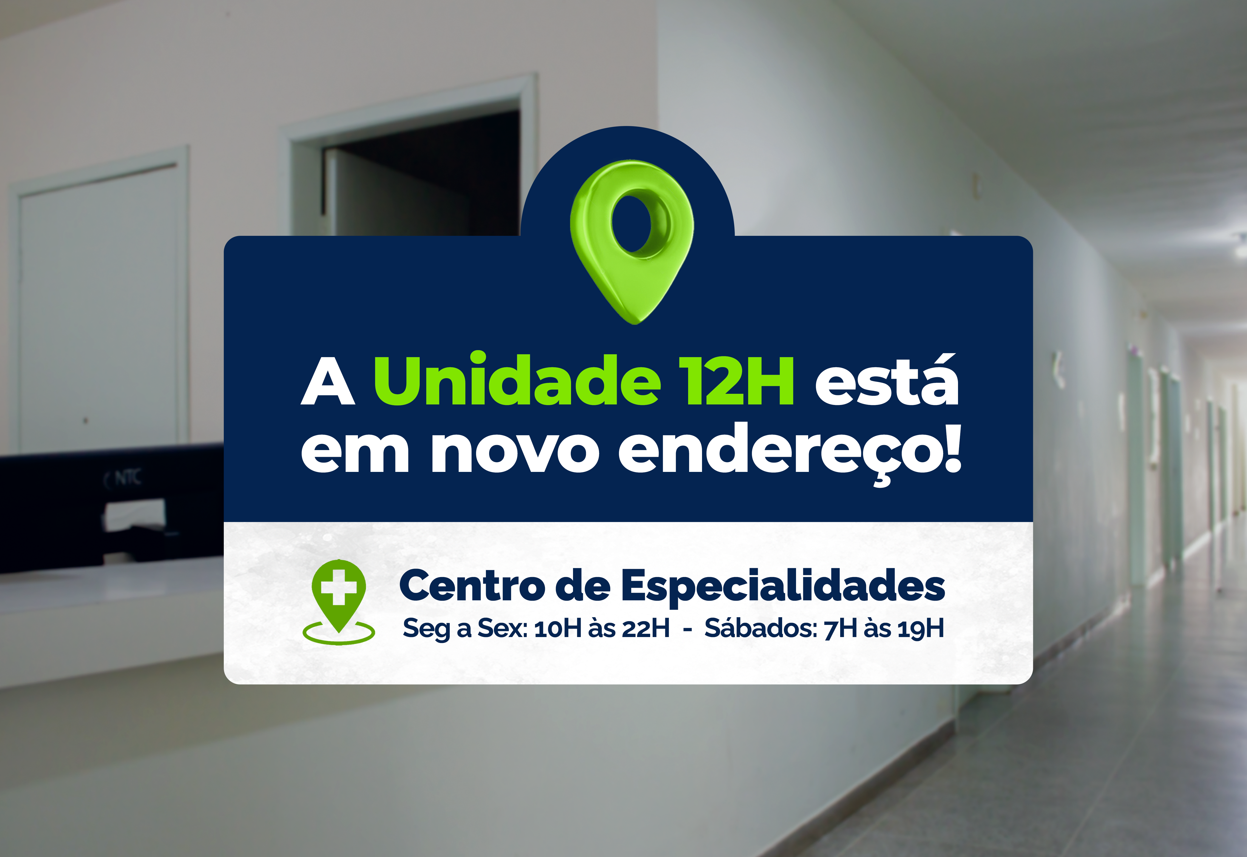 'Unidade de Saúde 12 horas' passa a atender em novo endereço