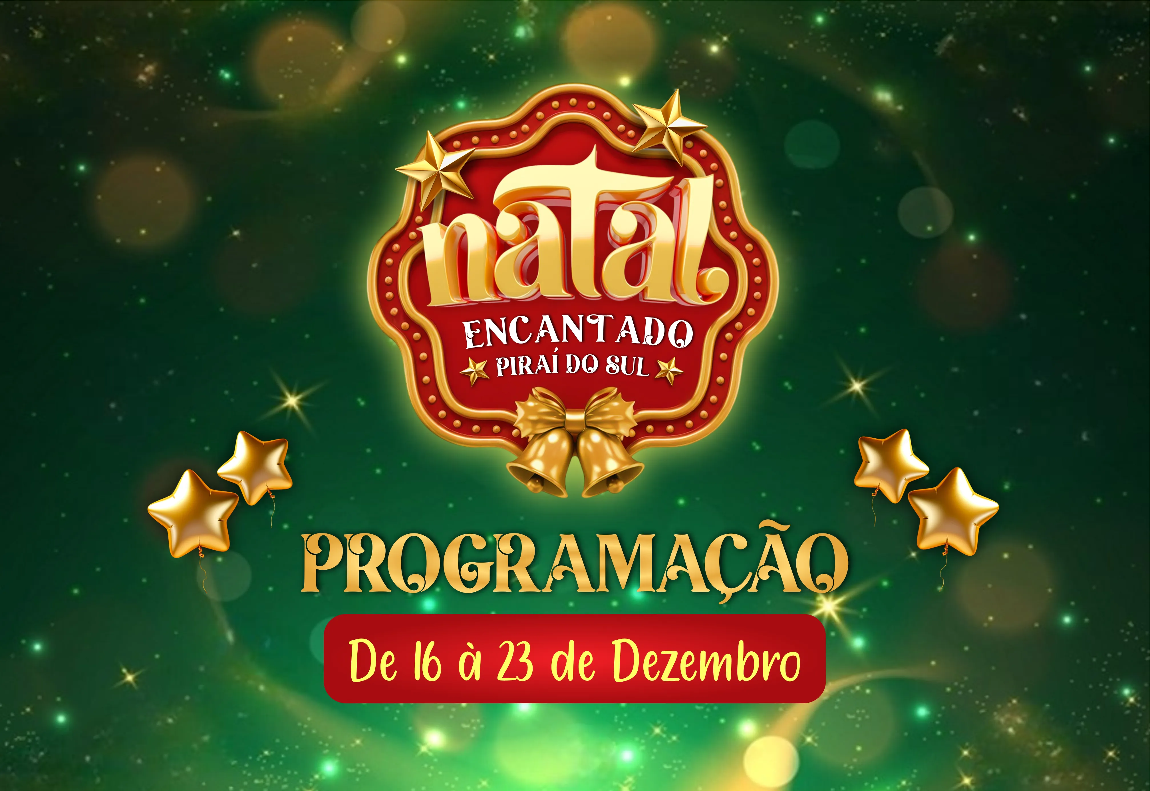 Natal Encantado vem aí com diversas atrações e programação especial para toda a comunidade