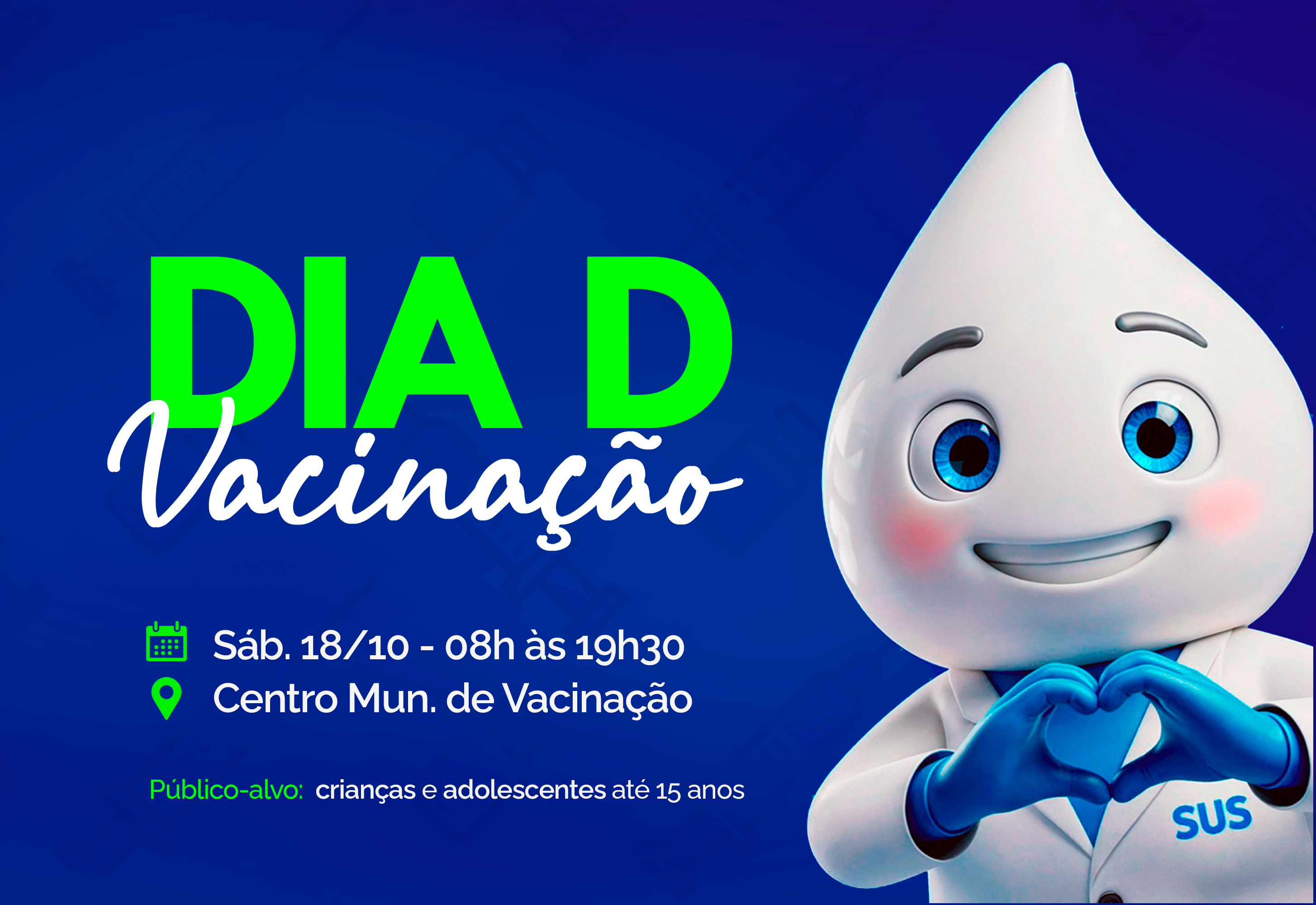 Saúde promove Dia D de Vacinação com foco em crianças e adolescentes